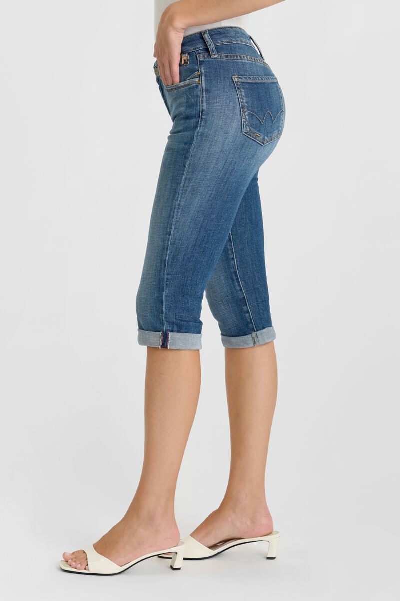 Paulina denim cropped pants