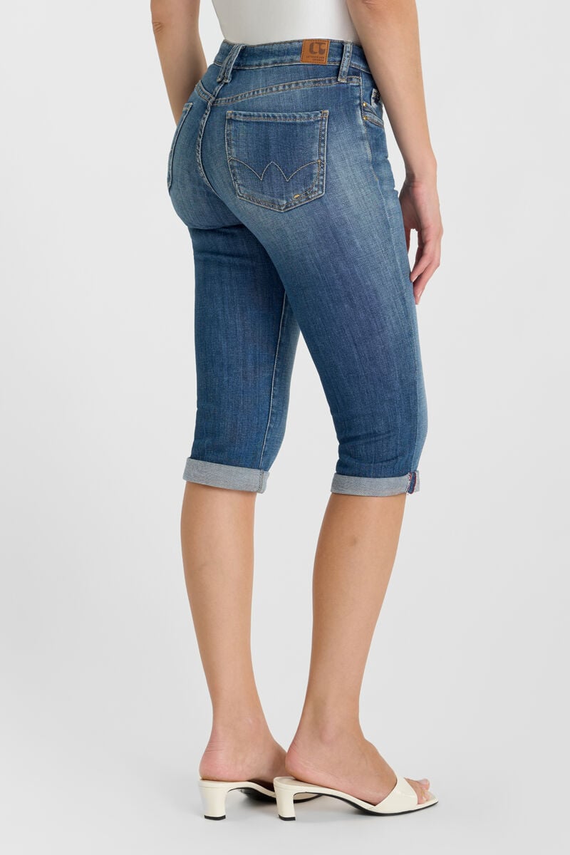 Paulina denim cropped pants