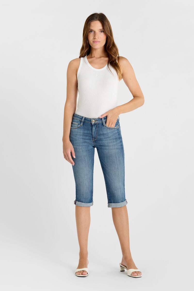 Paulina denim cropped pants