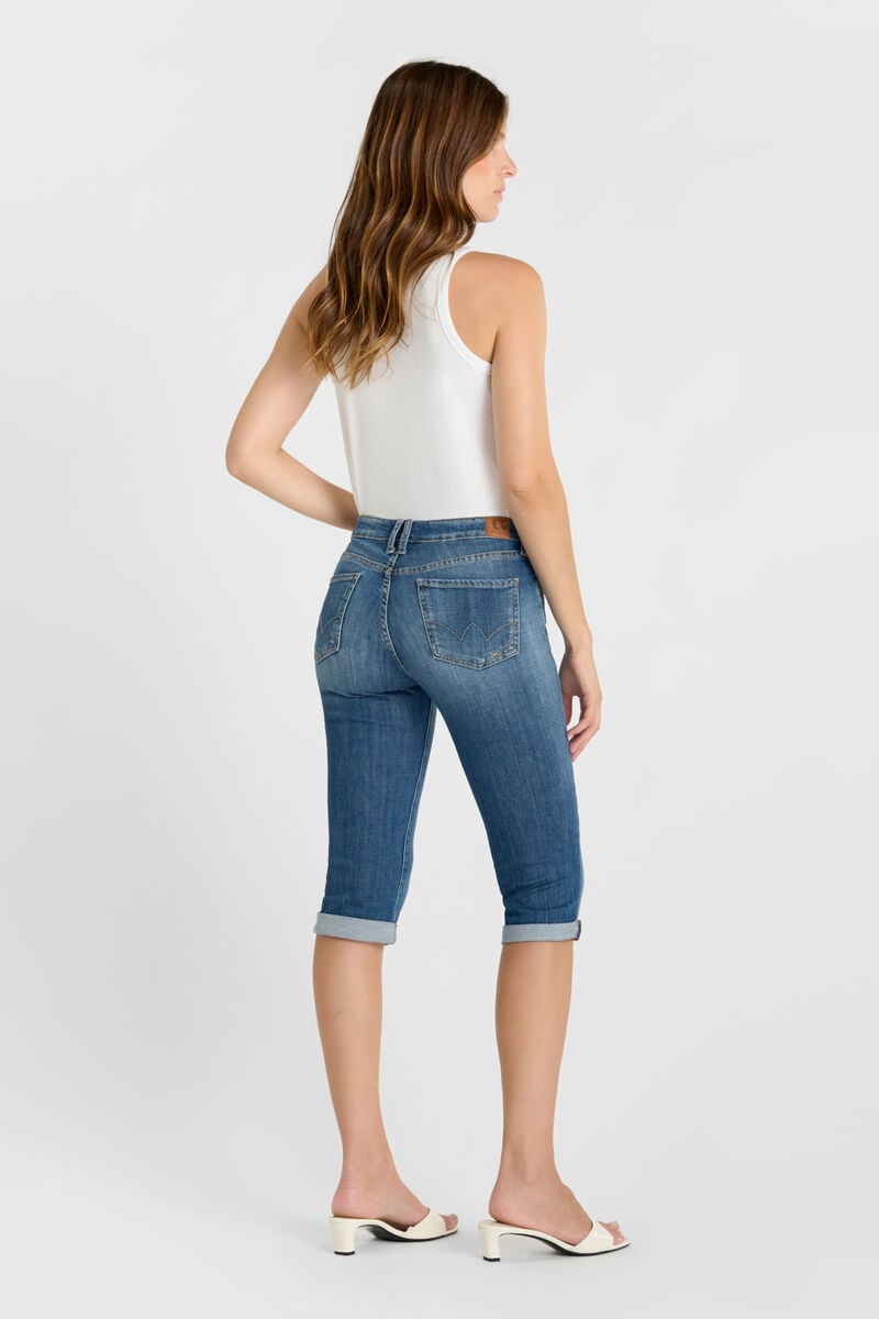 Paulina denim cropped pants