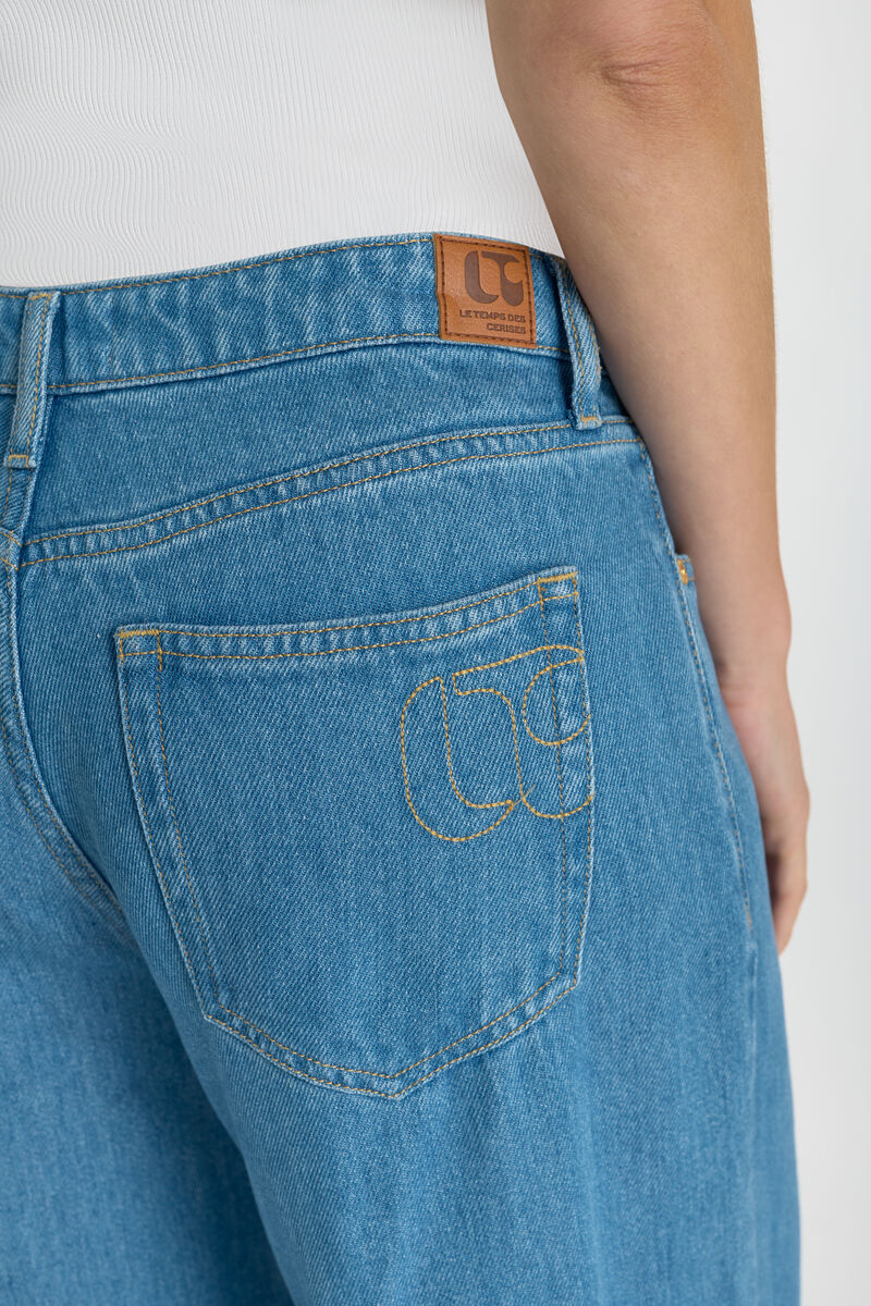 Jean Wide Leg Zazou tencel blue