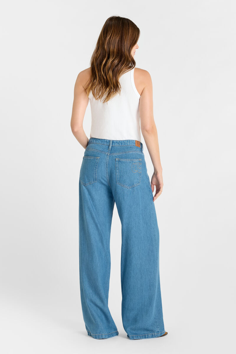Jean Wide Leg Zazou tencel blue
