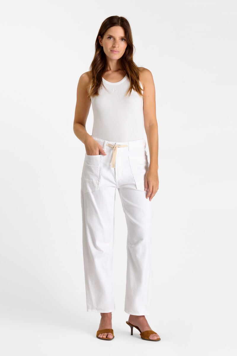 Jeans balloon Madie white
