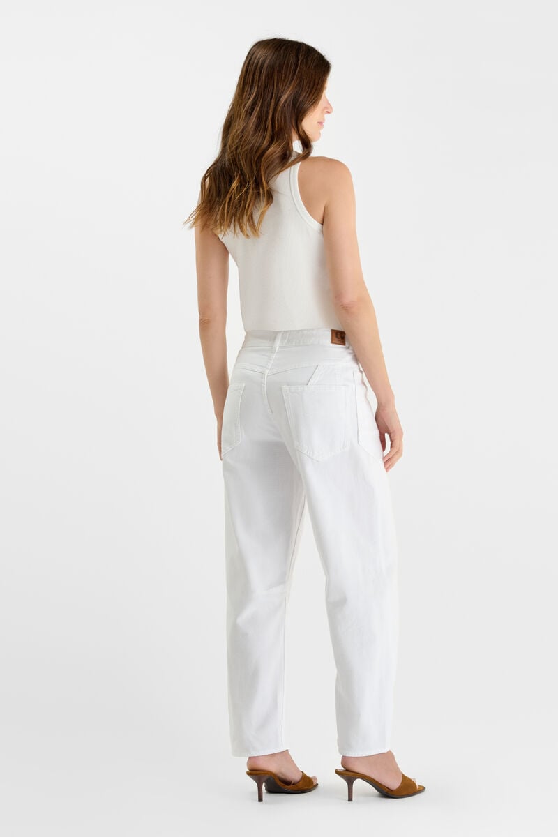 Jeans balloon Madie white