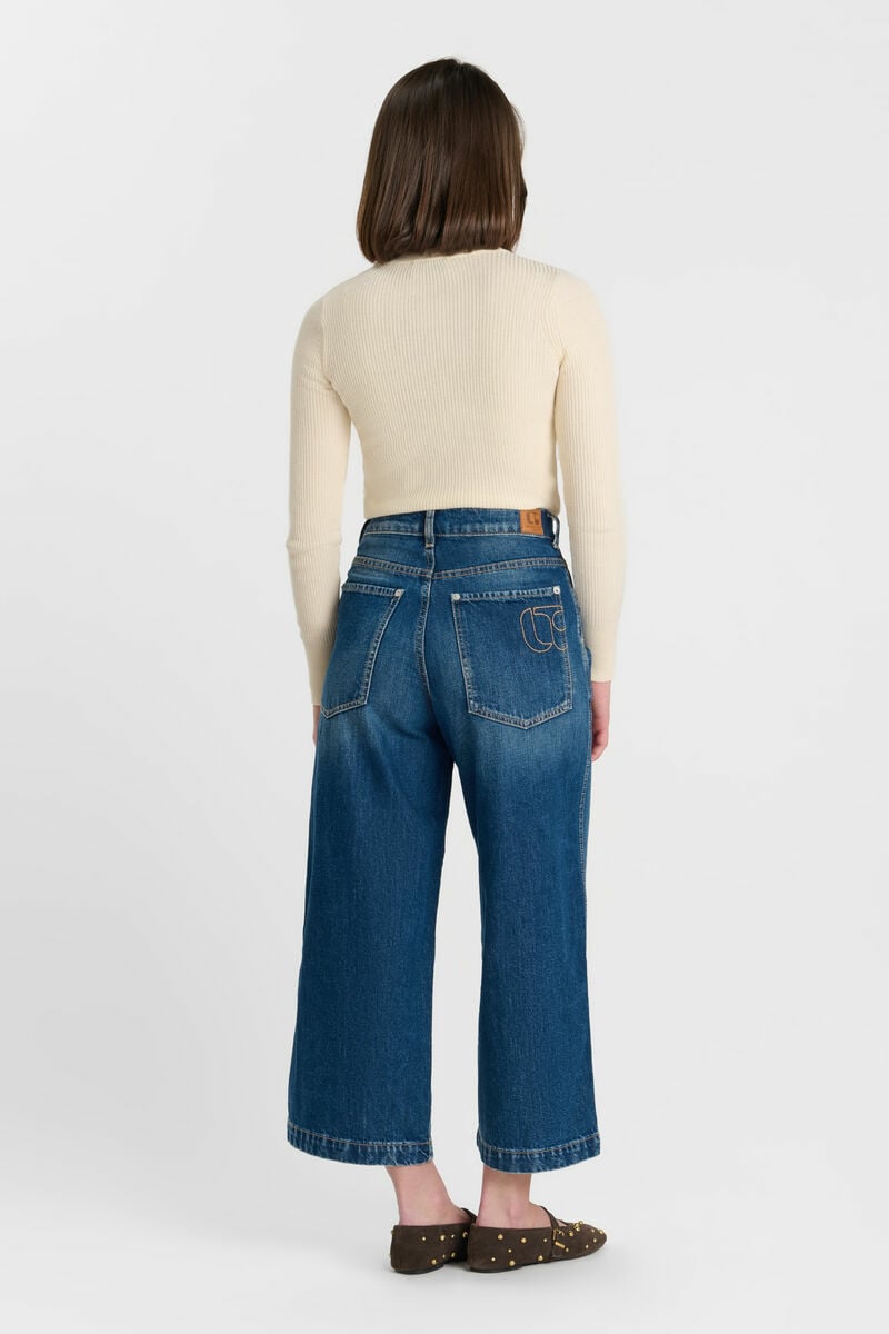 Jeans wide leg Dorla dark blue