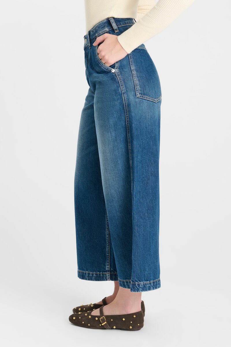 Jeans wide leg Dorla dark blue