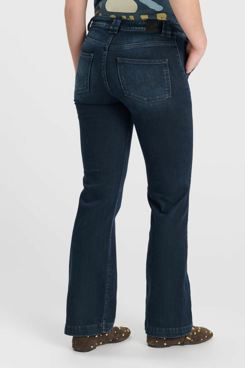 Jeans flare dark blue-black