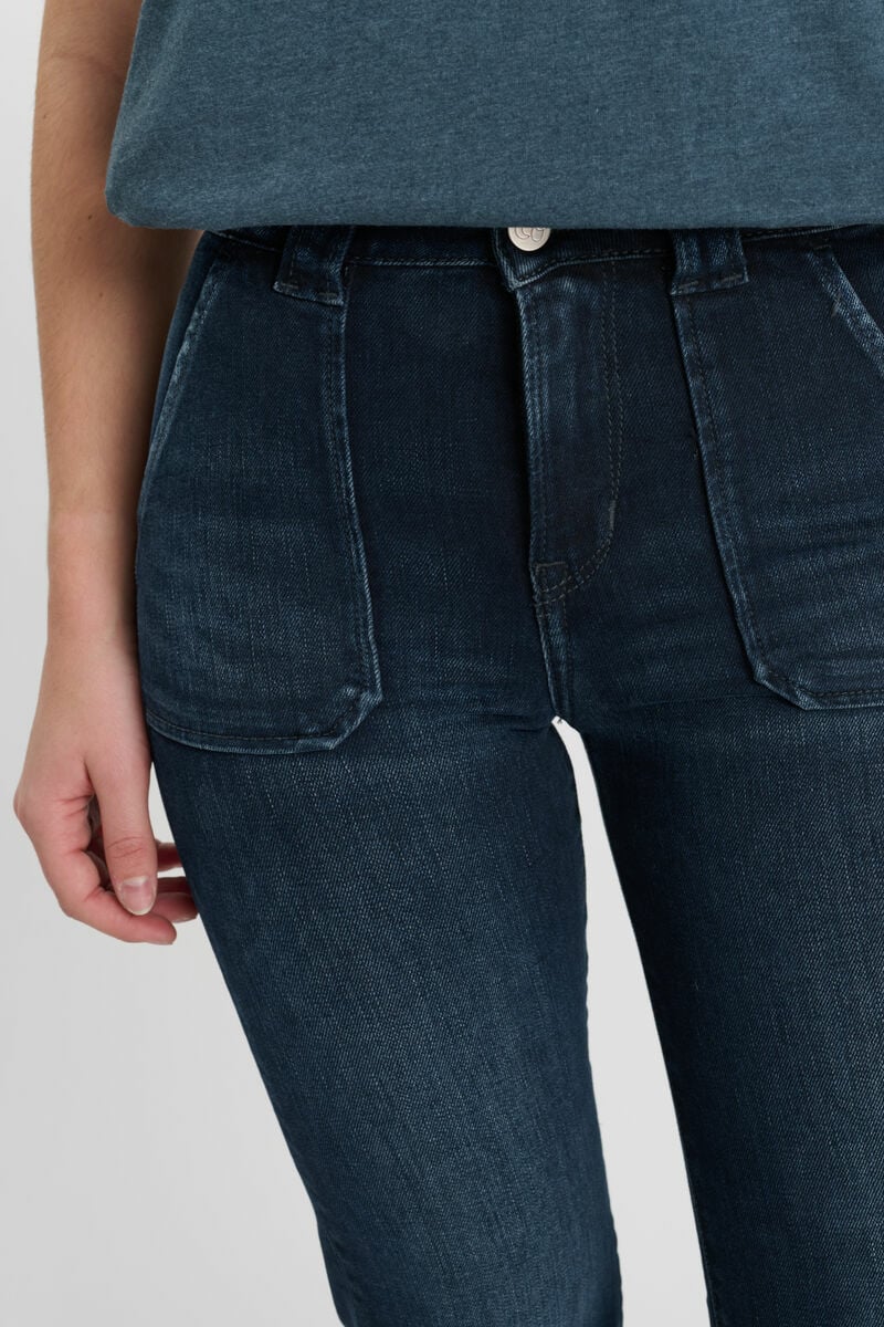 Jeans flare dark blue-black