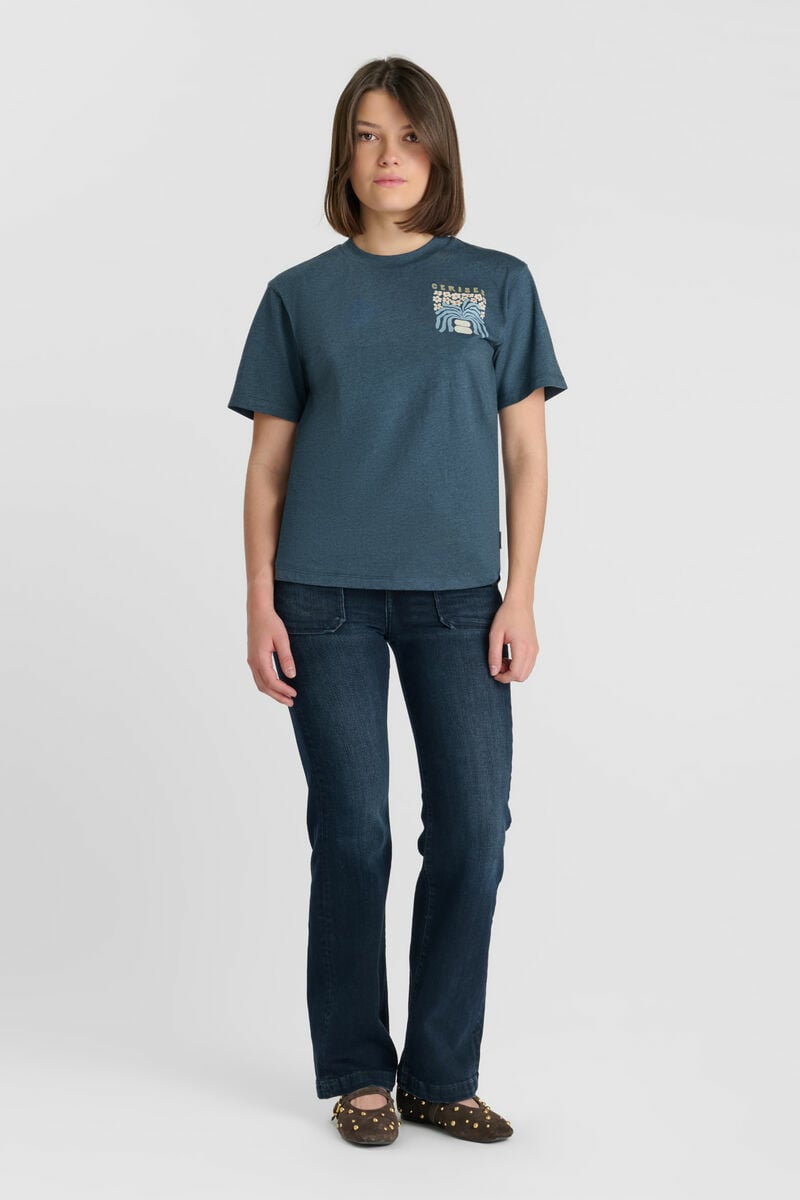 Jeans flare dark blue-black