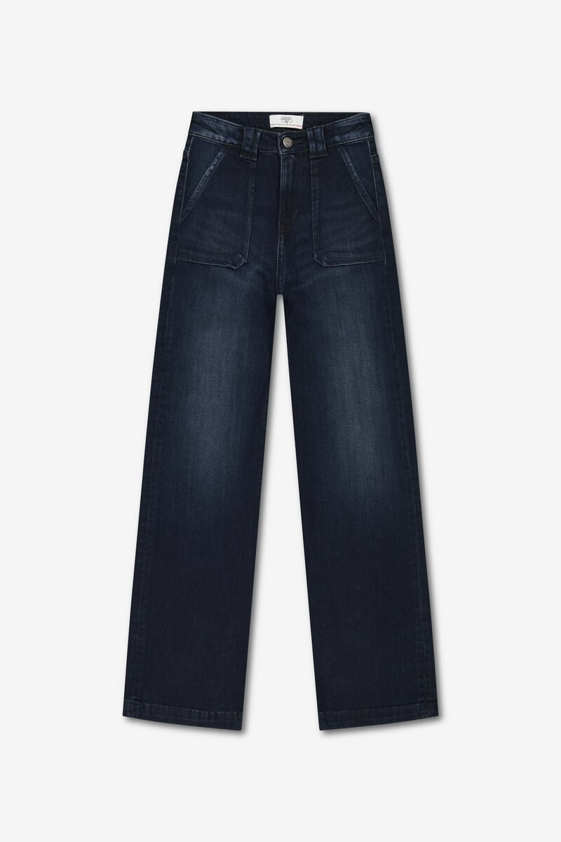 Jeans flare dark blue-black