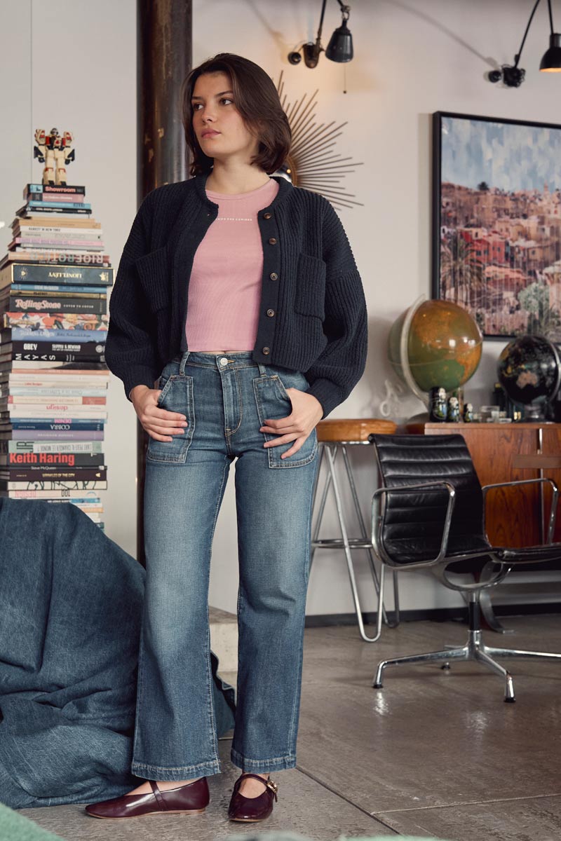 Jeans regular loose Magda dark blue