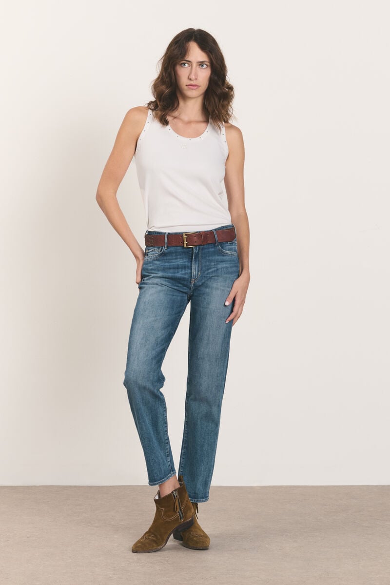 Jeans 400/18 mom medium blue