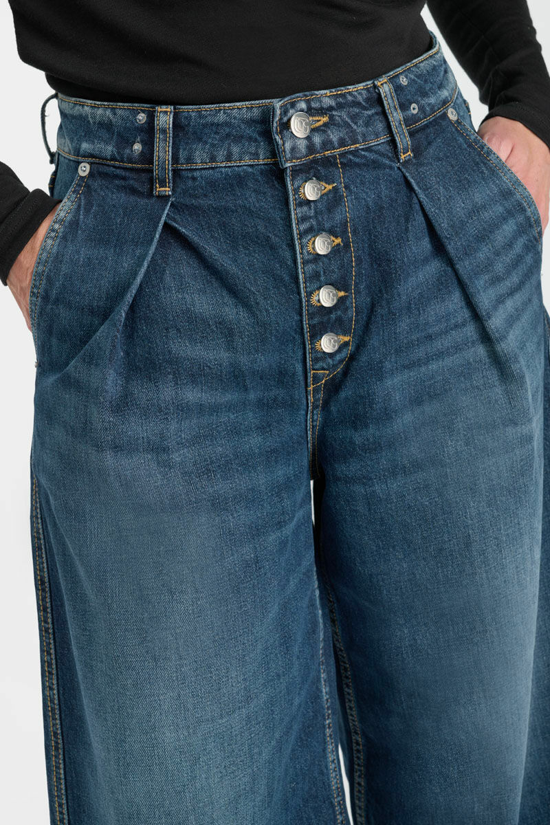 Jeans wide leg Donna blue N°2
