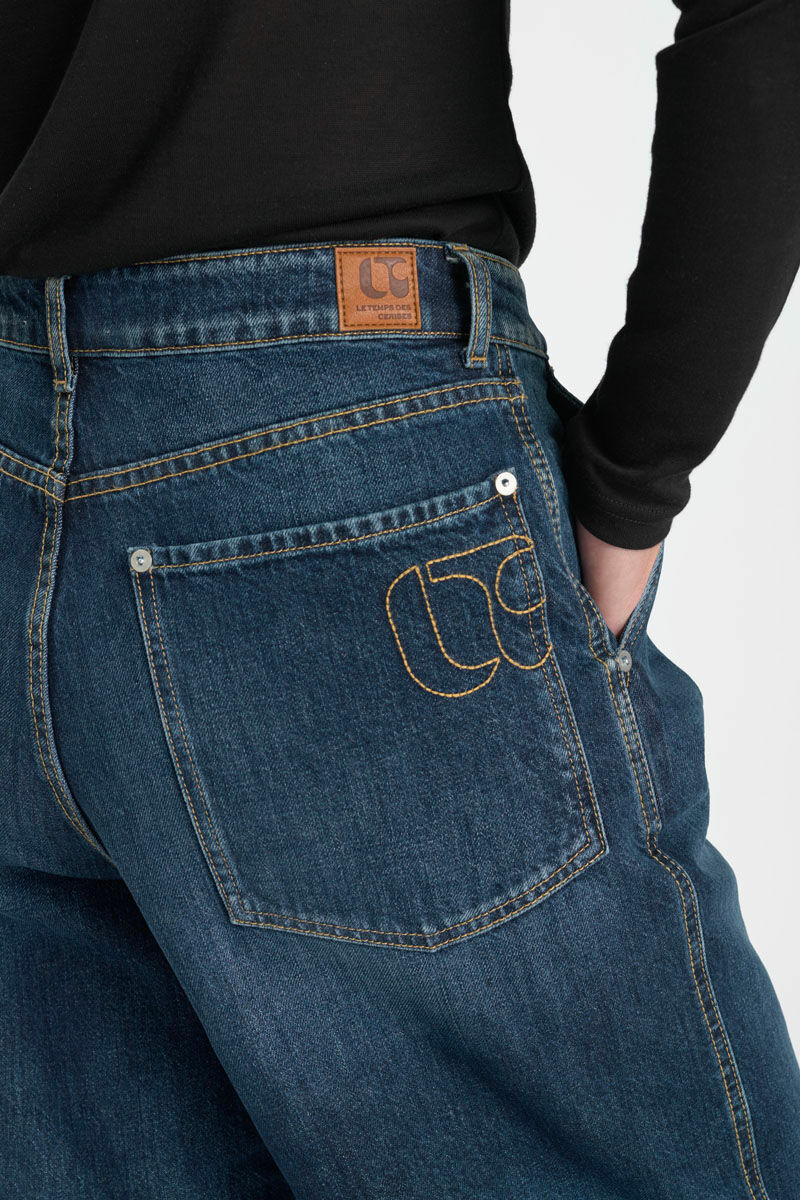 Jeans wide leg Donna blue N°2