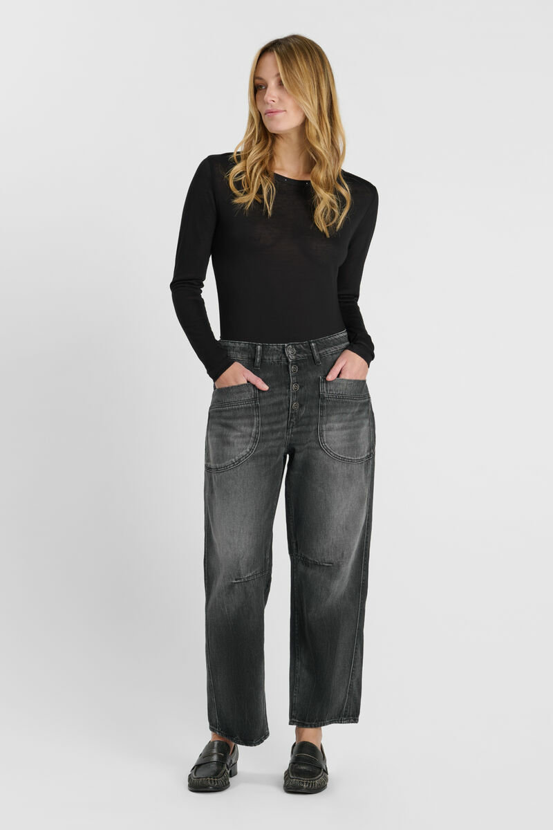 Jeans balloon Madie club black N°1