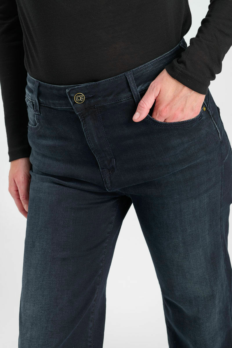 Jeans pulp wide leg Basic dark blue-black
