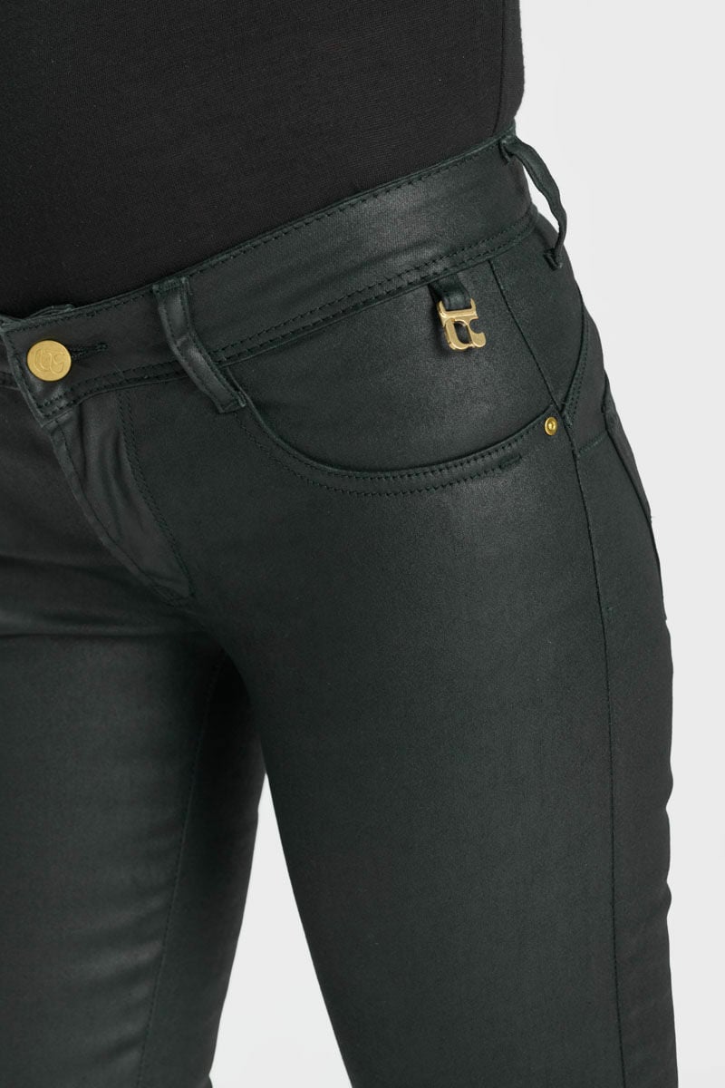 Jeans pulp slim Reggi coated raw black