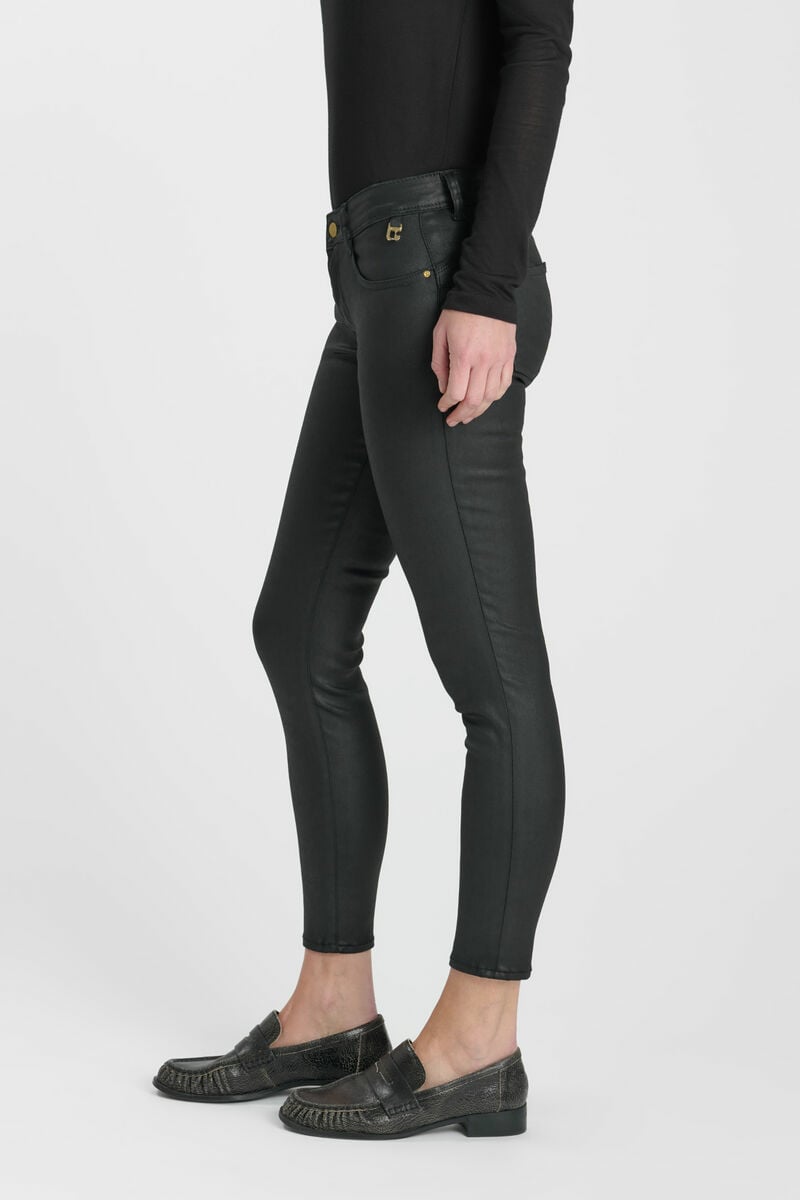 Jeans pulp slim Reggi coated raw black