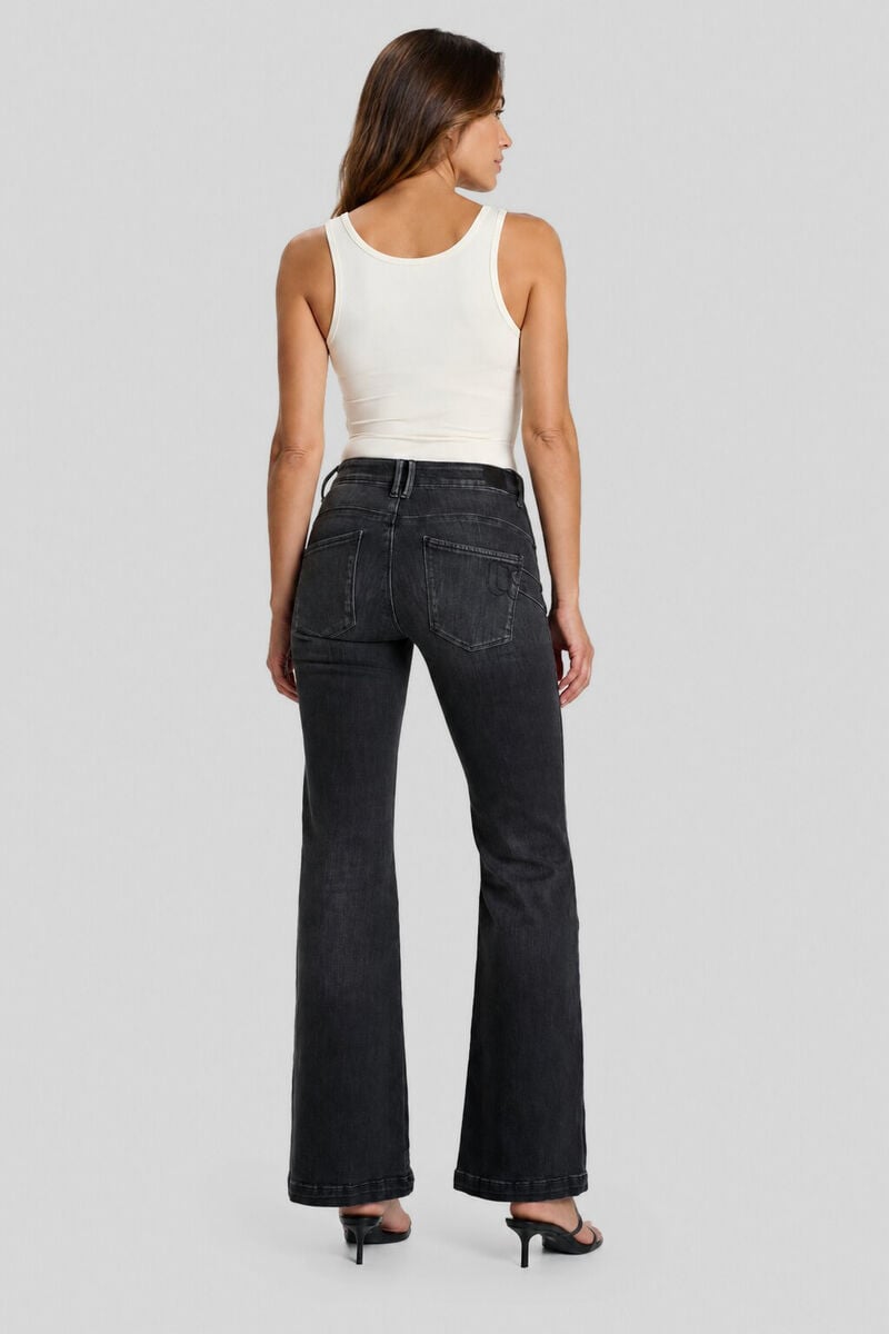 Jeans pulp flare Sake black