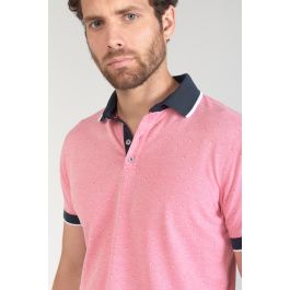 Pink jacquard Novil polo shirt Polo, : Cerises Le Men ready Temps des to for : wear