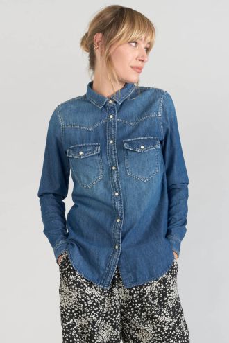 Juanita blue denim shirt