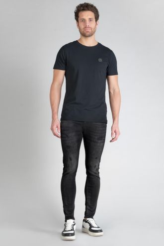 Jeans power skinny 7/8th destroy black N°1