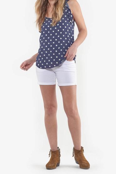White Janka denim shorts