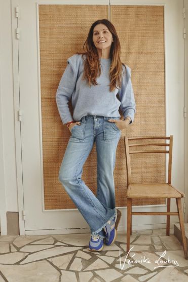 Marcel flare by Véronika Loubry blue jeans N°4