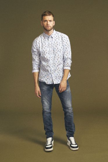 Jeans 700/11 adjusted Oberkampf destroy blue N°3