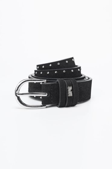 Ceinture Guell en cuir noir