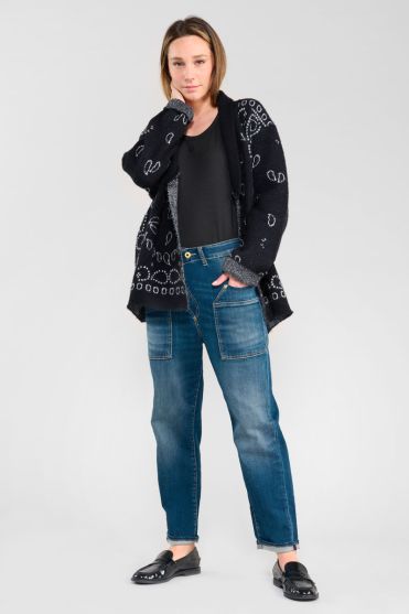 Jeans boyfit Cosy Pocket 7/8th blue N°2