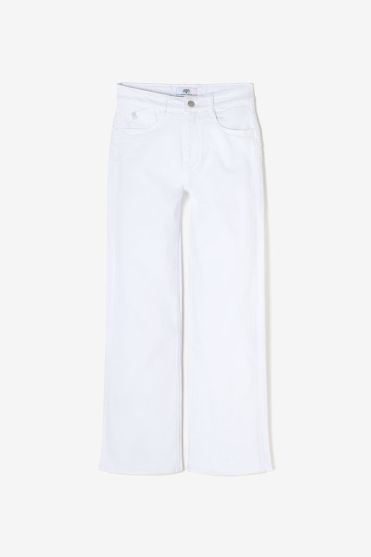 Jeans pulp wide leg high waist 7/8th white