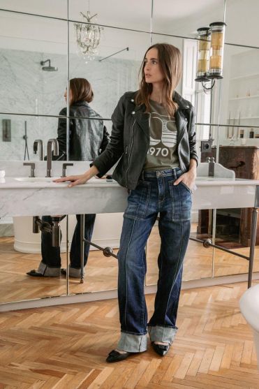 Jeans 400/28 loose Yavi high waist blue N°2