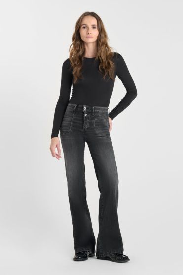 Jeans pulp flare Hooks high waist black N°1