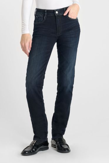 Jeans pulp regular Lidia taille haute bleu-noir N°1