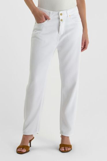 Jeans 400/60 girlfriend Riki tencel white