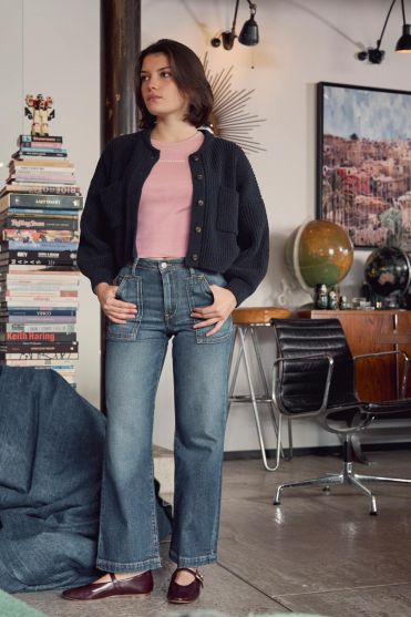 Jeans regular loose Magda dark blue