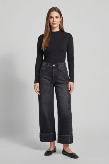 Jeans barrel Leal dark black
