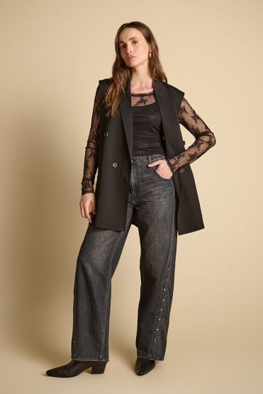 Jeans regular loose Lealy black