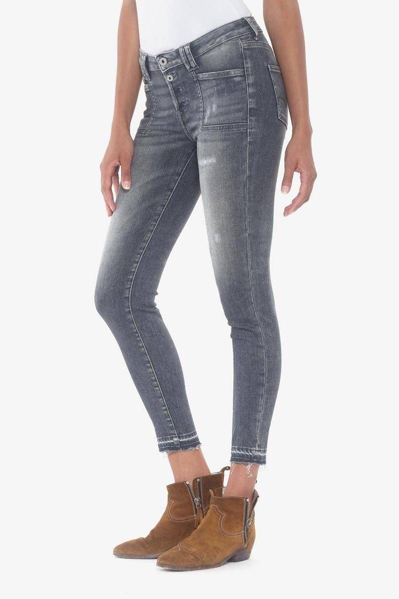Scot power skinny 7/8th  jeans destroy grey N°2