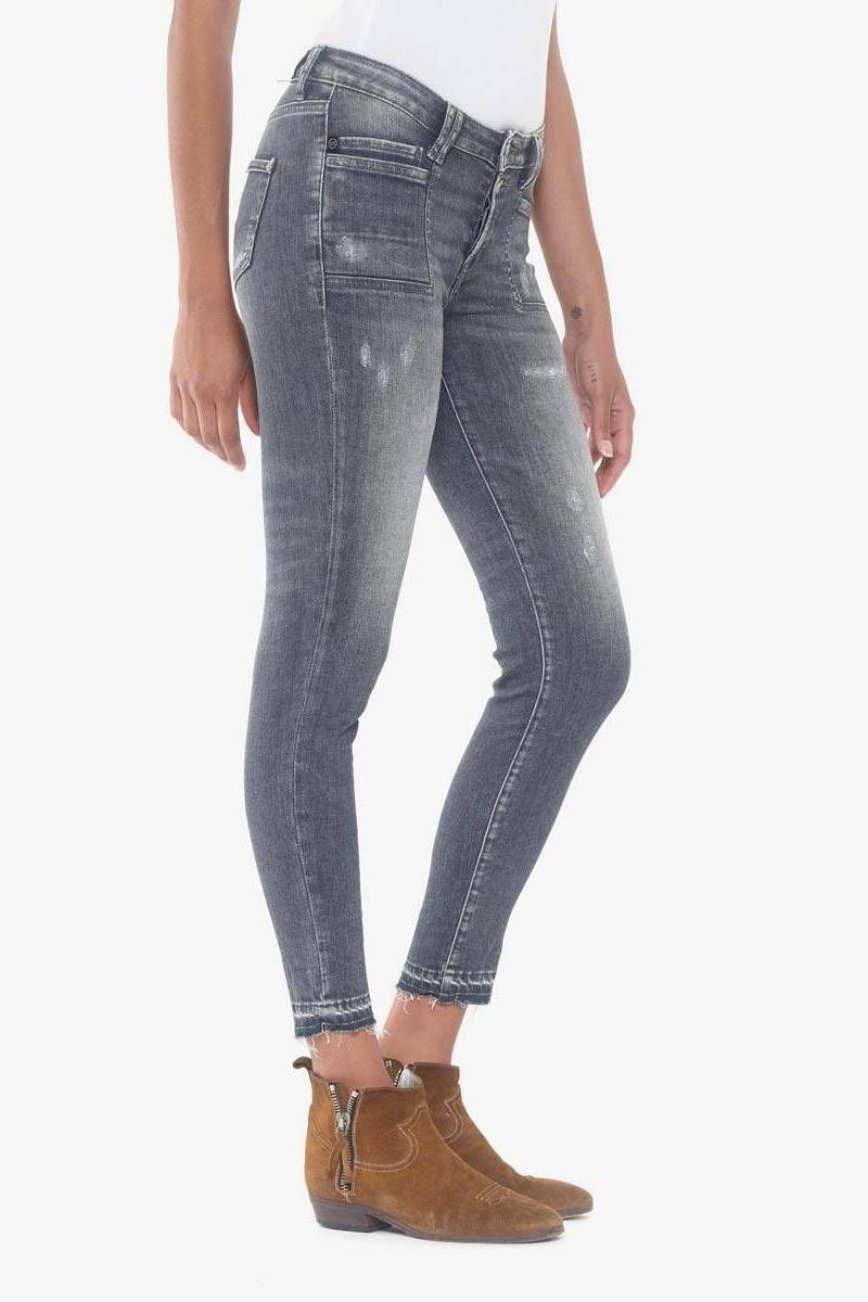 Scot power skinny 7/8th  jeans destroy grey N°2