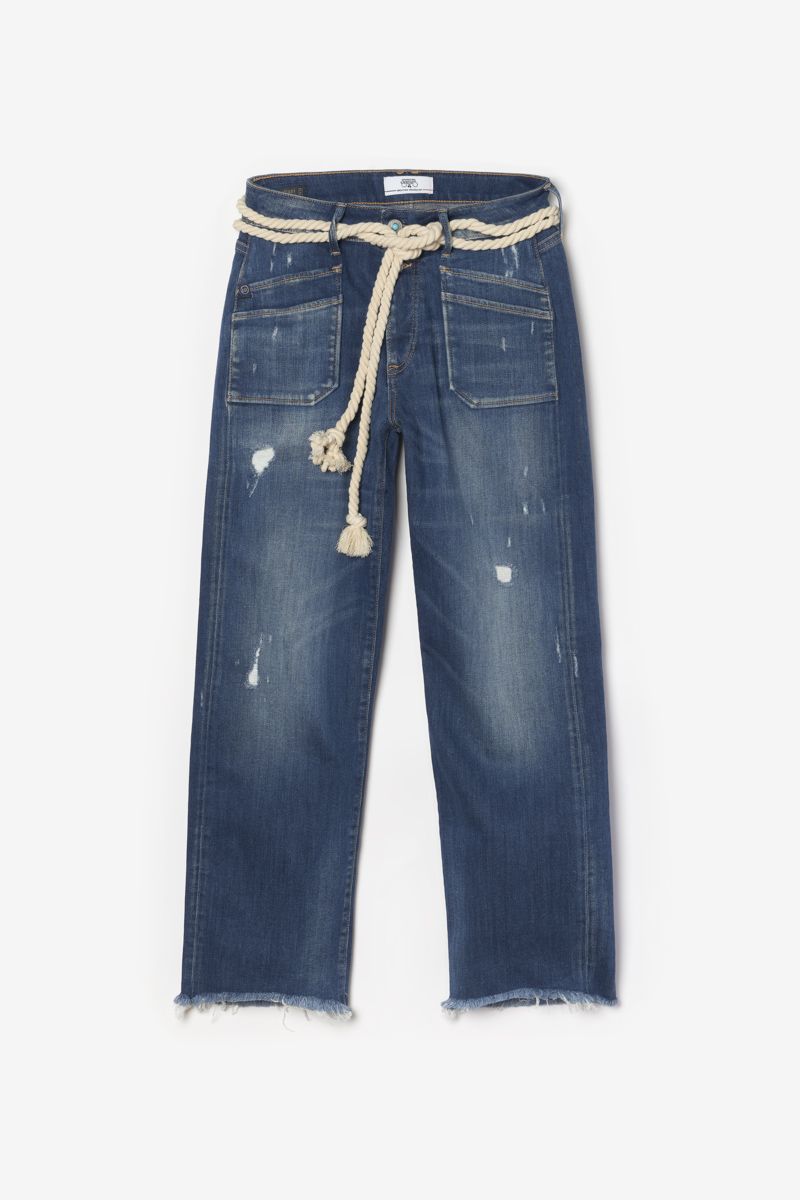 Jeans Pricilia high waist 7/8th destroy blue N°2