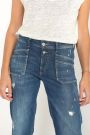 Jeans Pricilia high waist 7/8th destroy blue N°2