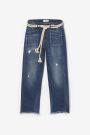 Jeans Pricilia high waist 7/8th destroy blue N°2