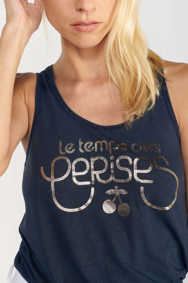 Navy Debtrame tank top