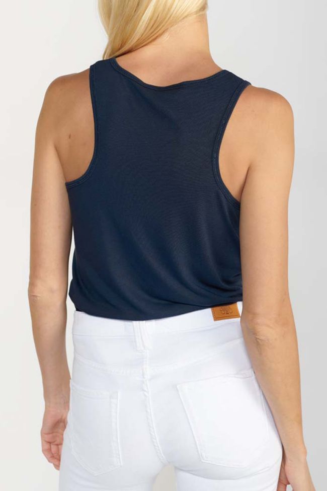 Navy Debtrame tank top