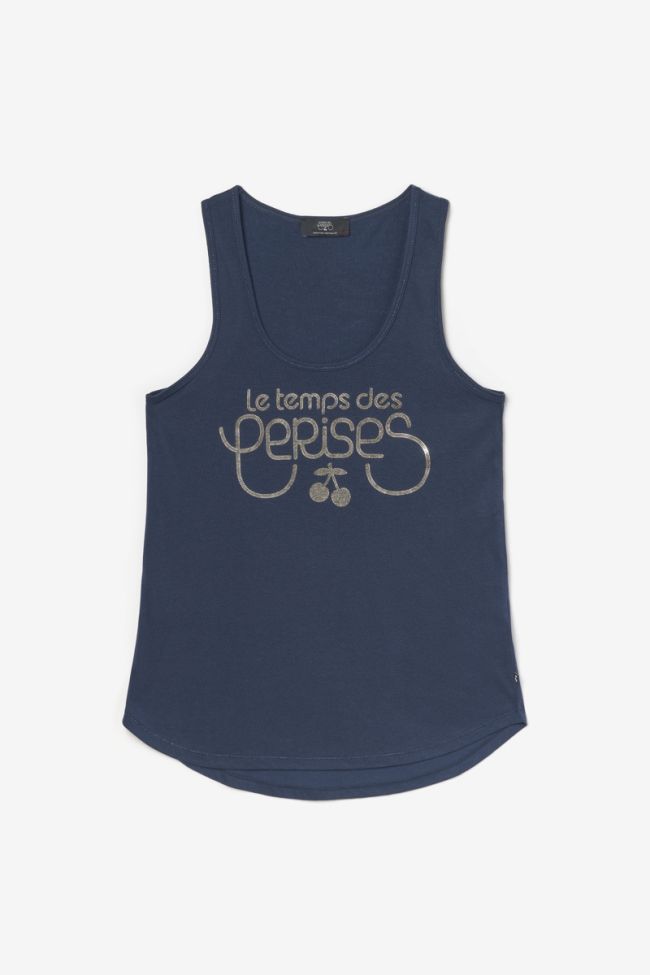 Navy Debtrame tank top