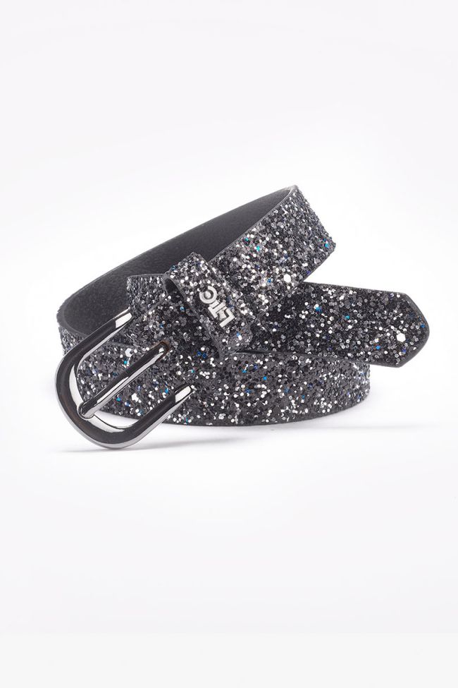 Glitter anthracite belt