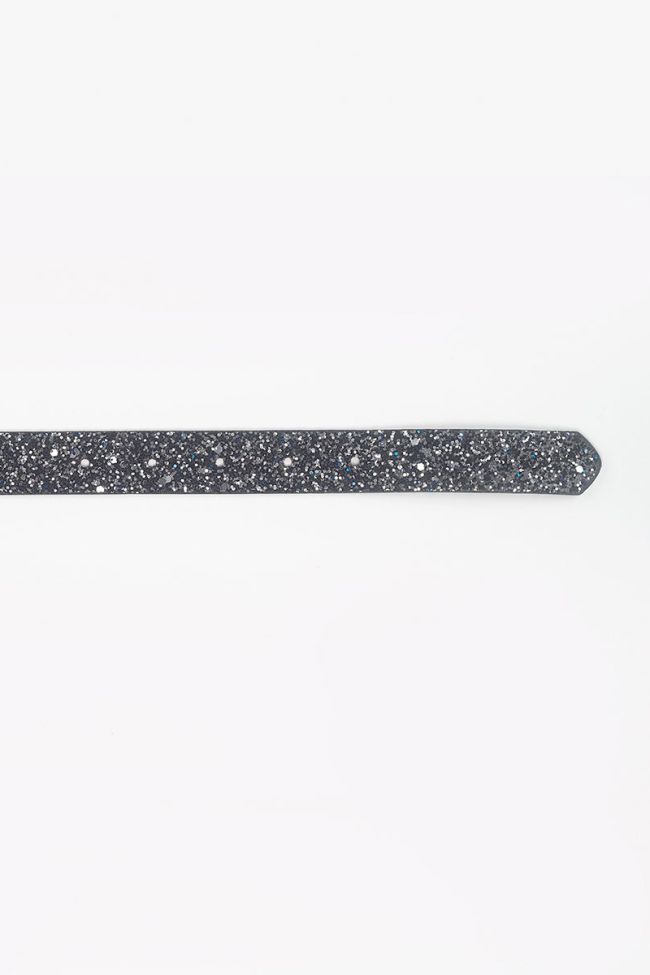 Glitter anthracite belt