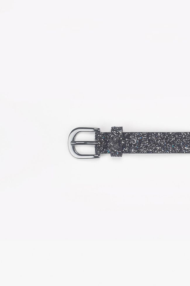 Glitter anthracite belt